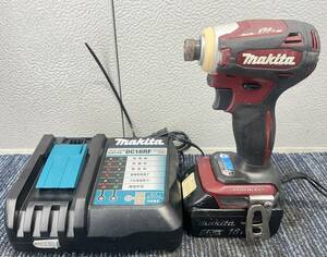 【美品】makita 充電式インパクトドライバ TD172D マキタ インパクトドライバー 18V コードレス 充電器 バッテリー1個 2132