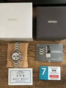 ほぼ新品　美品　SEIKO セイコー　SBDL085 ソーラークロノグラフ