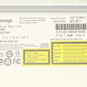 日立-LG ブルーレイドライブ BH38N SATA ホワイトの画像4