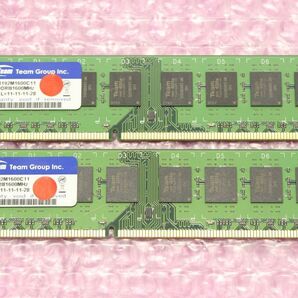 PC3-12800U(DDR3-1600)-8GB×2枚★合計16GB/Teamの画像1