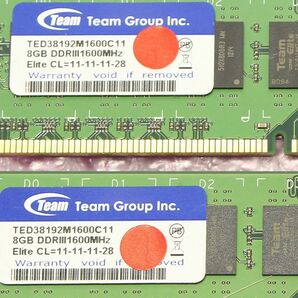 PC3-12800U(DDR3-1600)-8GB×2枚★合計16GB/Teamの画像2