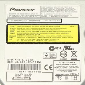 Pioneer ブルーレイドライブ BDR-207MBK SATA ブラックの画像4