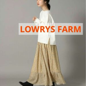 LOWRYS FARM (ローリーズファーム) シフォンハナティアードスカート