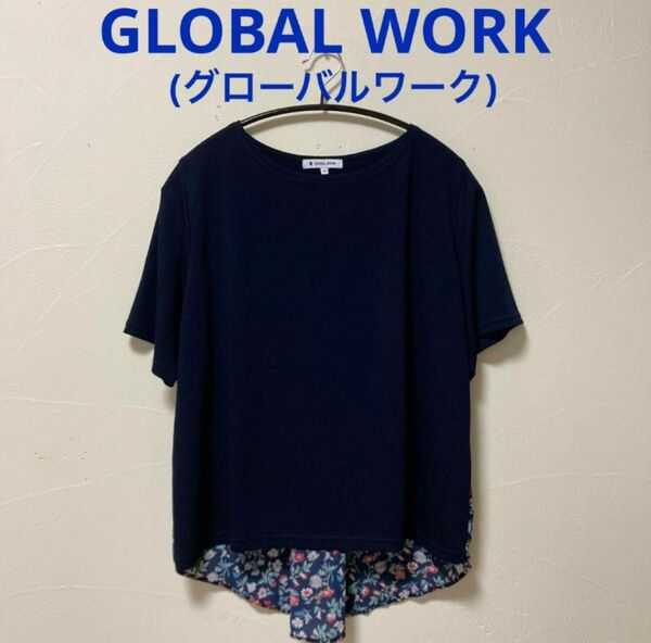 GLOBAL WORK(グローバルワーク)さらさらトップス・ネイビー