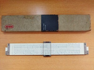 昭和レトロ SUN HEMMI ヘンミ 計算尺 Bamboo Slide Rule No.257 化学工学用