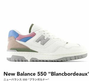 New Balance 550 "Blancbordeaux"ニューバランス 550 "ブランボルドー" 