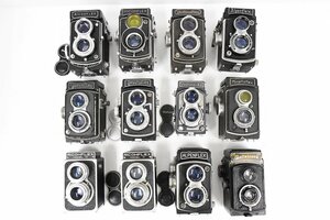 【同梱不可】二眼レフ12個まとめ ジャンク Rolleicord ALPENFLEX RICOHFLEXなど 20727143 【同梱不可】