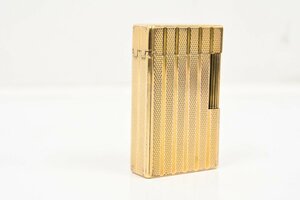 S.T.Dupon デュポン ライン1 赤ガス ゴールドストライプ ガスライター 喫煙具 20791528