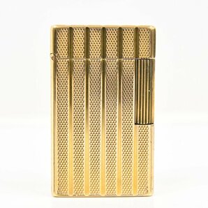 S.T.Dupon デュポン ライン1 赤ガス ゴールドストライプ ガスライター 喫煙具 20791528の画像2