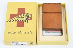 Zippo ジッポー Indian Motocycle（ヌメ革巻き）オイルライター 箱付 喫煙具 20792689