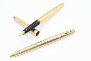 MONTBLANC モンブラン 万年筆 No.1246 ボールペン No.1846 2本セット ゴールド 18K 吸入式 20793790