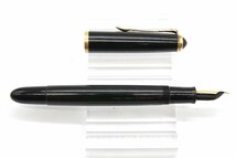 Pelikan ペリカン #400 万年筆 黒 縞 ブラックストライプ 14C F ジャンク品 20793791_画像3