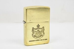 Zippo ジッポー KINGDOM OF HAWAII-COAT OF ARMS ハワイ王国 SOLID BRASS オイルライター 喫煙具 20793883