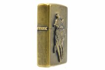 Zippo ジッポー Marlboro マルボロ カウボーイ ロデオ メタル貼り 1998年製 オイルライター 喫煙具 20792682_画像4