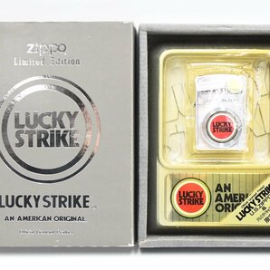 ZIPPO ジッポー LUCKY STRIKE ラッキーストライク Limited Edition アルミダイキャスト灰皿 オイルライター 喫煙具 未使用品 20792973の画像1