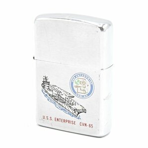 Zippo ジッポー USS ENTERPRISE CVN-65 エンタープライズ アメリカ海軍 1990年製 オイルライター 喫煙具 20792700の画像1