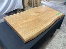 オーク3476　ナラ　一枚板無垢 乾燥材　1050x530-510x60mm カウンター　棚　テレビ台　花台　DIY　窓台　台　楢_画像2