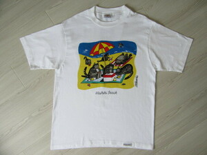 crazy shirts クリバン キャット 半袖Tシャツ クレイジーシャツ B.Kliban HAWAII USA製 白　M　90s