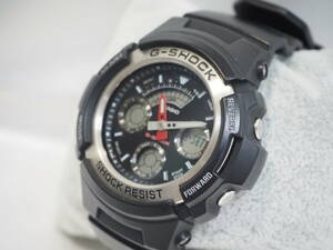 ◆稼働品◆CASIO/カシオ G-SHOCK/ジーショック AW-590 文字盤カラー：ブラック アナデジ クオーツ 多機能 メンズ 腕時計 ウォッチ 72876
