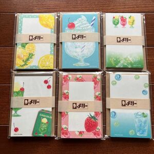 ロフト限定　古川紙工×メリーチョコレート　ミニレター6種コンプリートセット