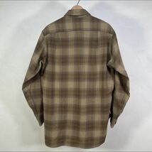 ミント！ 60s USA製 オンブレsize L 16 pendleton ウールシャツ ペンドルトン チェック イエロー ゴールド made in usa ネルシャツ_画像2