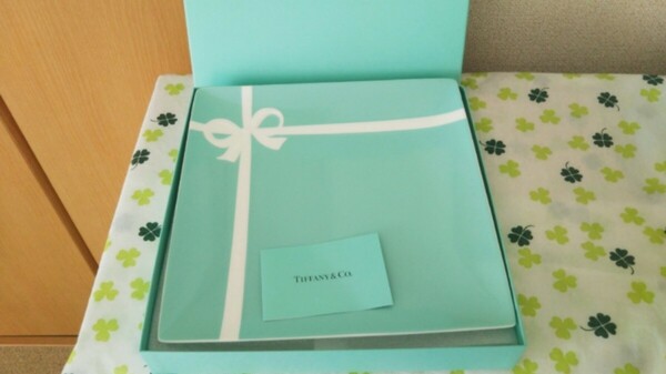 TIFFANY&Co. ティファニー ブルー ボックス リボン お皿 プレート スクエア 角皿 アベニュー ブランド 食器