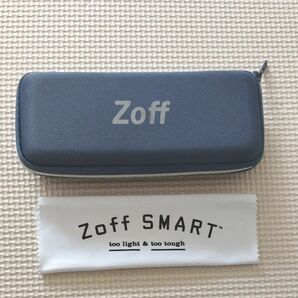 【美品】zoff　ゾフ　メガネケース　ソフトケース　メガネ拭き　小物入れ