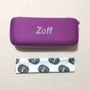 zoff　ゾフ　メガネケース　ファスナータイプ　メガネ拭き　小物入れ 