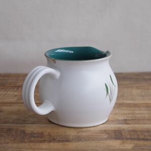 【難あり】デンビー DENBY ジャグ 水差し 花瓶 ピッチャー Green Wheat グリーンウィート 麦 レトロ ヴィンテージ 食器 陶器 手描きの画像3