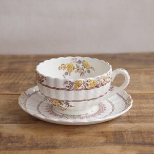 スポード バターカップ Spode Buttercup ティーカップ ソーサー ヴィンテージ食器 きんぽうげ 花柄 #2404011-2 アンティーク 陶器 Copeland