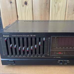 Sansui サンスイ グラフィックイコライザー SE-80 中古現状品、通電確認のみの画像3