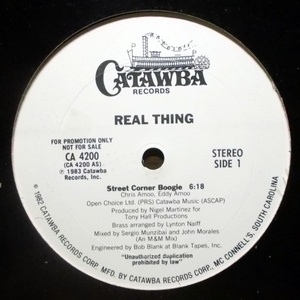 Real Thing - Street Corner Boogie 1983 12inch Promo