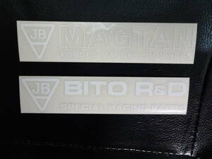 JB BITO R&D ビトー R&D　JB MAGTAN マグタン ステッカー ２枚セット ※ KZ1000J Z1000R KZ1000Mk2 Z1R CB1100R GSX1100S ゼファー750