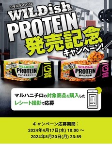 応募レシートマルハニチロWILDishPROTEIN発売記念キャンペーン槙野智章サイン入りユニフォームQUOカードPayが当たる！ワイルディッシュ懸賞