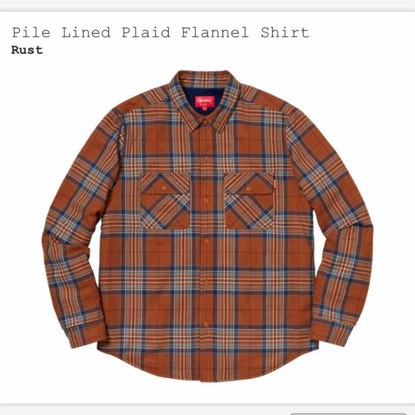 Supreme Pile Lined Plaid Flannel Shirt M