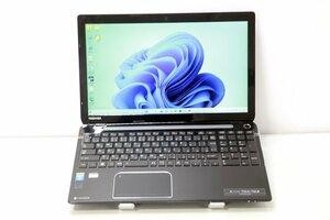 東芝 dynabook T554/76LB PT55476LBXB Core i7 4700MQ 2.4GHz 8GB 1000GB ブルーレイ Windows11 カメラ 3ヶ月保証 wn8169