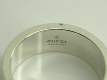 GUCCI　グッチ　Gロゴリング　指輪　シルバー　SILVER925 23号　ご希望の方にグッチの箱をお付け致します_画像4