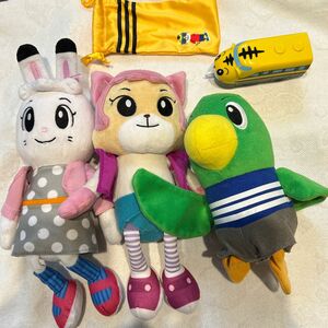 ベネッセ　しまじろう　ぬいぐるみ みみりん　とりっぴぃ　にゃっきぃ　プラレール 