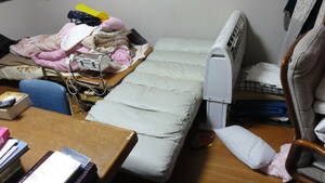  Kagawa prefecture white. reclining sofa - pair. main . attaching 