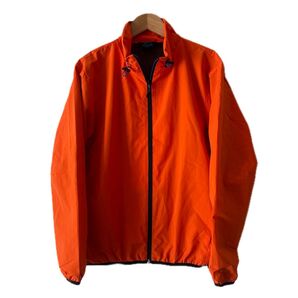 Find-Out ファインドアウト 耐久撥水ストレッチ メンズナイロンジップジャケット USED M レスキューオレンジ