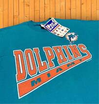 デッドストック　90s USA製　PRO PLAYER NFL DOLPHINS 半袖 Tシャツ★ Lサイズ★_画像4