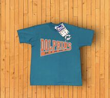 デッドストック　90s USA製　PRO PLAYER NFL DOLPHINS 半袖 Tシャツ★ Lサイズ★_画像3