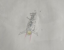 【セル画】宇宙戦艦ヤマト　セル画　コピー背景付　動画付　2枚セット　a_画像7