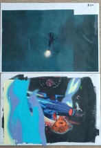 【セル画】宇宙戦艦ヤマト　セル画　コピー背景付　動画付　2枚セット　a_画像1
