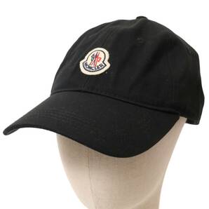 MONCLER モンクレール ロゴワッペン ベースボールキャップ 帽子 ※内タグ欠品 の画像1