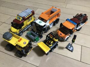 レゴLEGO シティー 60150ピザショップ　60118ゴミ収集車など　計4セット　中古