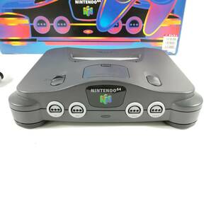 【中古・美品】NINTENDO 64 任天堂 ニンテンドウ64 / NUS-001 本体＋専用ACアダプター＋コントローラー1個 （＃DXFNQ）の画像4