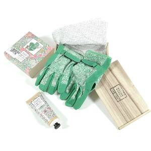 【未使用】輸入品 ガーデニングセット / WILLIAM MORRIS AT HOME GARDENING GLOVE & CREAM / グローブ ハンドクリーム (#DPT7K)