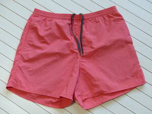 TRUSS tiger s bar sa tile nylon shorts red coral short pants multipurpose shorts outdoor postage 185 jpy!! USED!!