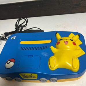 NINTENDO64 Pikachu NUS-101(JPN)ピカチュウ本体 コントローラ アダプター 任天堂64の画像2